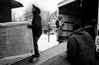 suau_cleveland_move Forced Out. The elderly woman who lived in this house was unable to keep up with her payments. Friends and family help her move out her belongings.