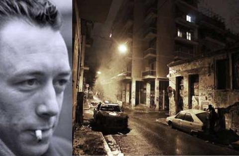 φωτογραφία δίπλα στον Καμύ, από τα χτεσινά γεγονότα ©cnn.gr